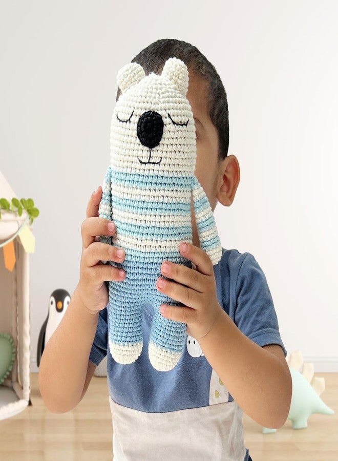 Kind Strings Handmade Crochet Bear Soft Toy - Plush Stuffed Animal for Babies & Kids - Montessori Gift for Baby Girl or Boy - Safe, Cute & Adorable Nursery Decor - Image 1